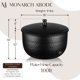 thumbnail image 3 of Soporte para manguera de jardín Monarch Abode de metal negro para 100 pies, 3 of 8