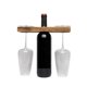 thumbnail image 1 of Porta Botellas Ironwood Gourmet 8x25x2 cm Madera de Acacia, 1 of 6
