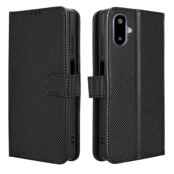 Funda Billetera para Samsung Galaxy A57 5G con Ranuras y Soporte Negro