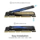 thumbnail image 2 of Adaptador SSD SABRENT NVMe M.2 a PCIe X16/X8/X4 con disipador de calor, 2 of 8