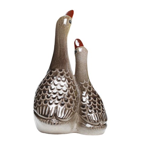 Bothyi - Estatua De Ganso Que Cambia De Color, Figura De Ganso Para Dormitorio, Sala De Té, Hogar