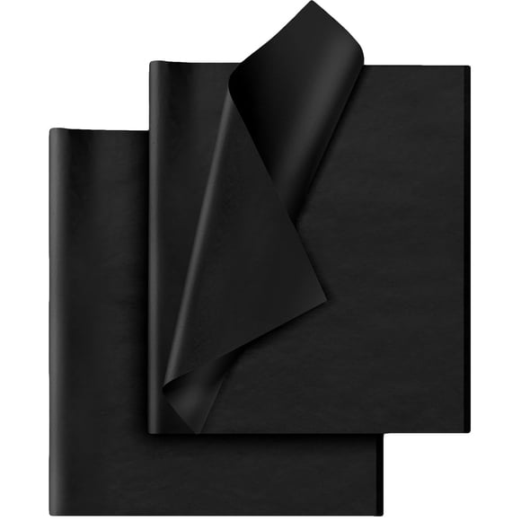 Papel de seda Hlonon, 30 hojas, 35 cm x 50 cm, para envolver regalos, color negro