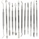 thumbnail image 1 of Juego de talladores de cera Sculpting Tools PHYHOO de acero inoxidable, 12 unidades, 1 of 6