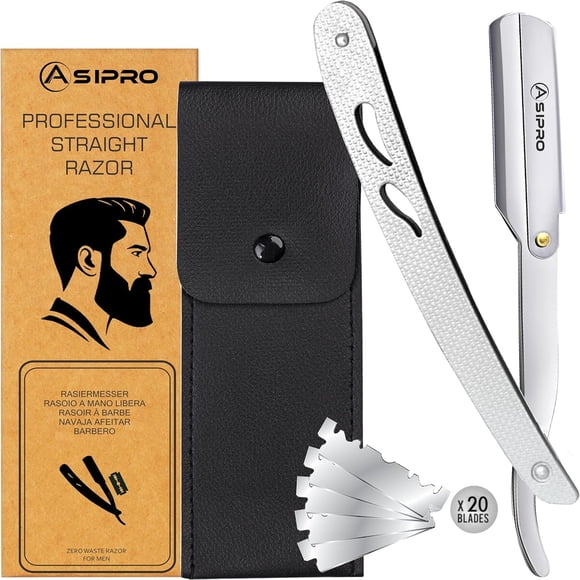 Navaja de Afeitar ASIPRO Acero Inoxidable 20 Hojas