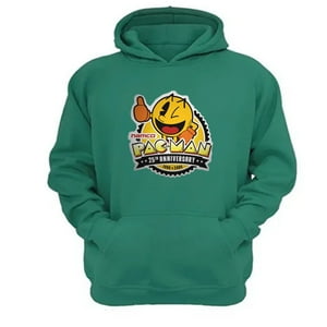Genérico - Polerón Canguro Pacman Verde Aguamarina Talla L Unisex