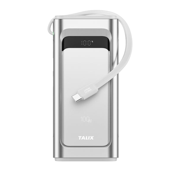 Batería externa TALIX 100W 10000 mAh USB‑C 3 puertos de carga rápida