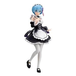 Banpresto - Figura Coleccionable Re Zero Gliter Glam Rem Maid Ver