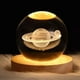thumbnail image 2 of Luz Nocturna Luz De Cristal Esfera Planeta Saturno, 2 of 3