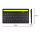 thumbnail image 2 of Teclado Inalámbrico Bluetooth Dual Soporte Celular Tablet, 2 of 4