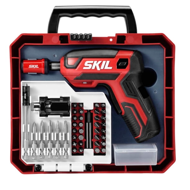 Destornillador inalámbrico con empuñadura tipo pistola SKIL SD5618-03 4 V con 42 piezas