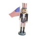 thumbnail image 2 of Figura De Soldado De Cascanueces De Madera De Navidad Con Bandera De EE. UU. Duradera Para Regalo Navide?o, 2 of 5