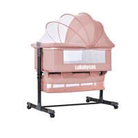 Cuna Colecho One Con Mosquitero Colchón Rosada Lubabycas