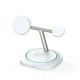 thumbnail image 1 of 3 En 1 15W Magnetic Wireless Charging Blocks For iPhone 14 Pro Max Apple Watch AirPods Desk Charging Station-Blanco, 1 of 6