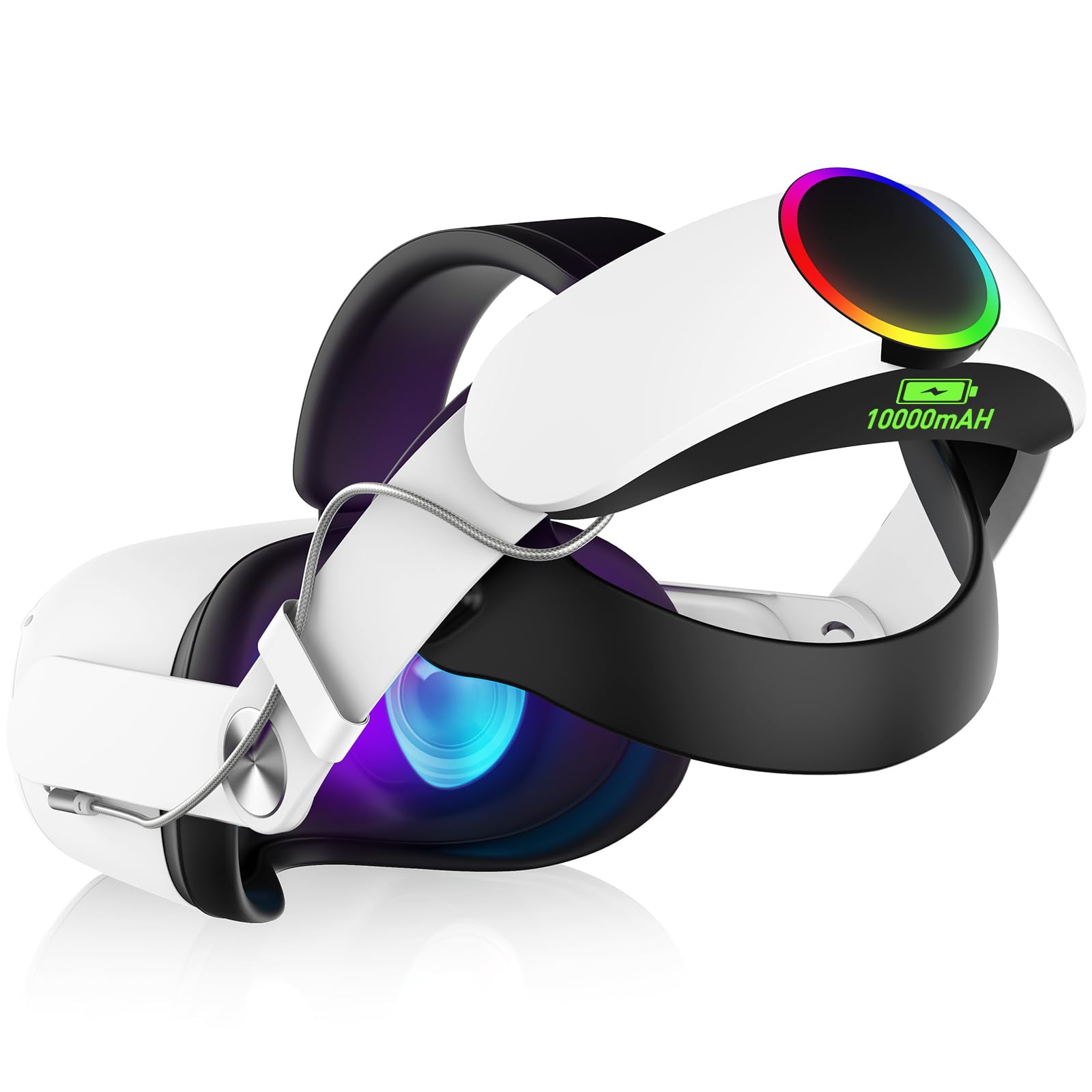 Diadema Vr Arocovr Para Meta Quest 2 Con Batería De 10000 Mah