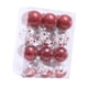 thumbnail image 5 of 24 Piezas De Adornos Navideños De Bolas Irrompibles Para Fiestas Navideñas En Casa, Color Rojo Transparente, 5 of 5