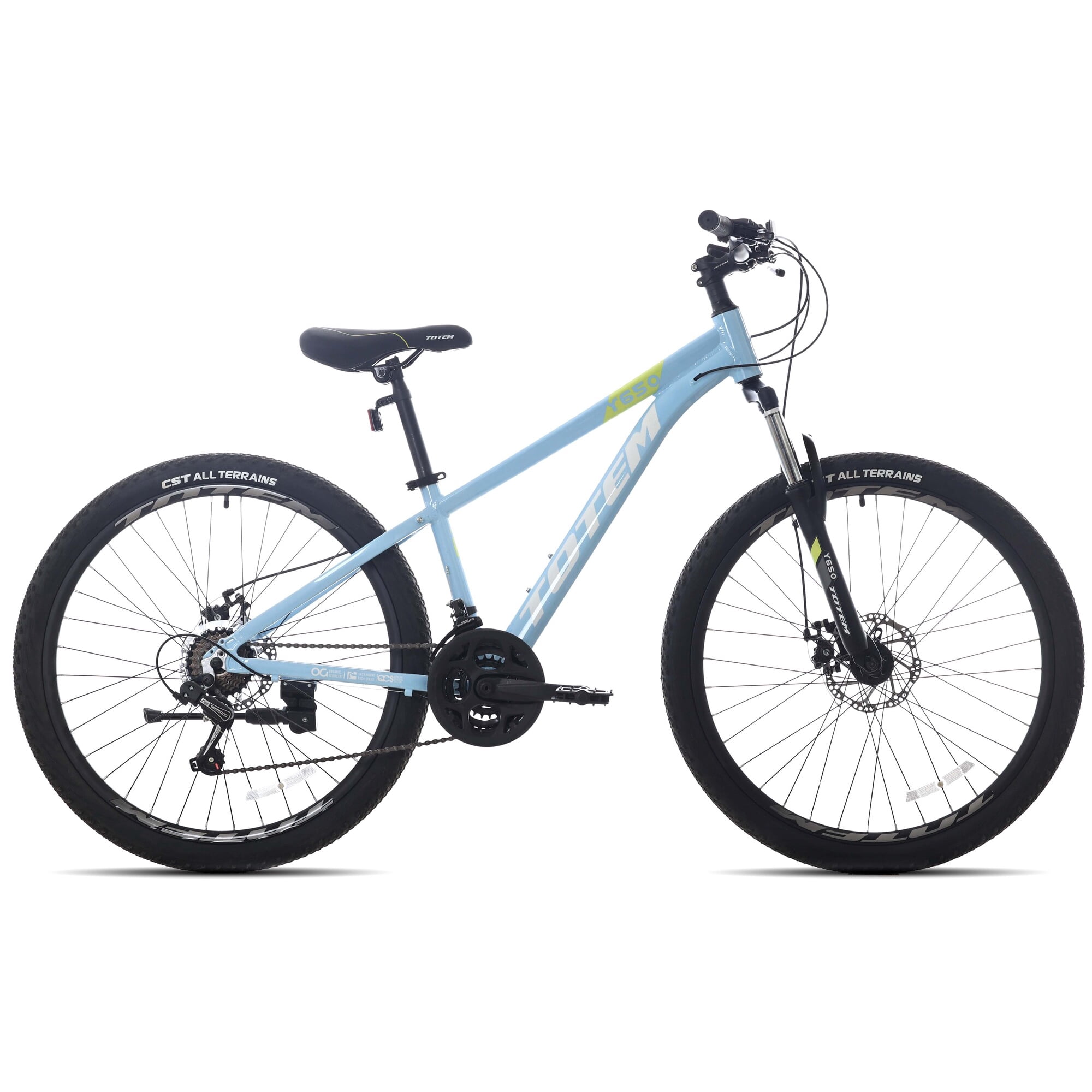 Bicicleta Totem Mtb Aro 26 Modelo Y650 Celeste Verde