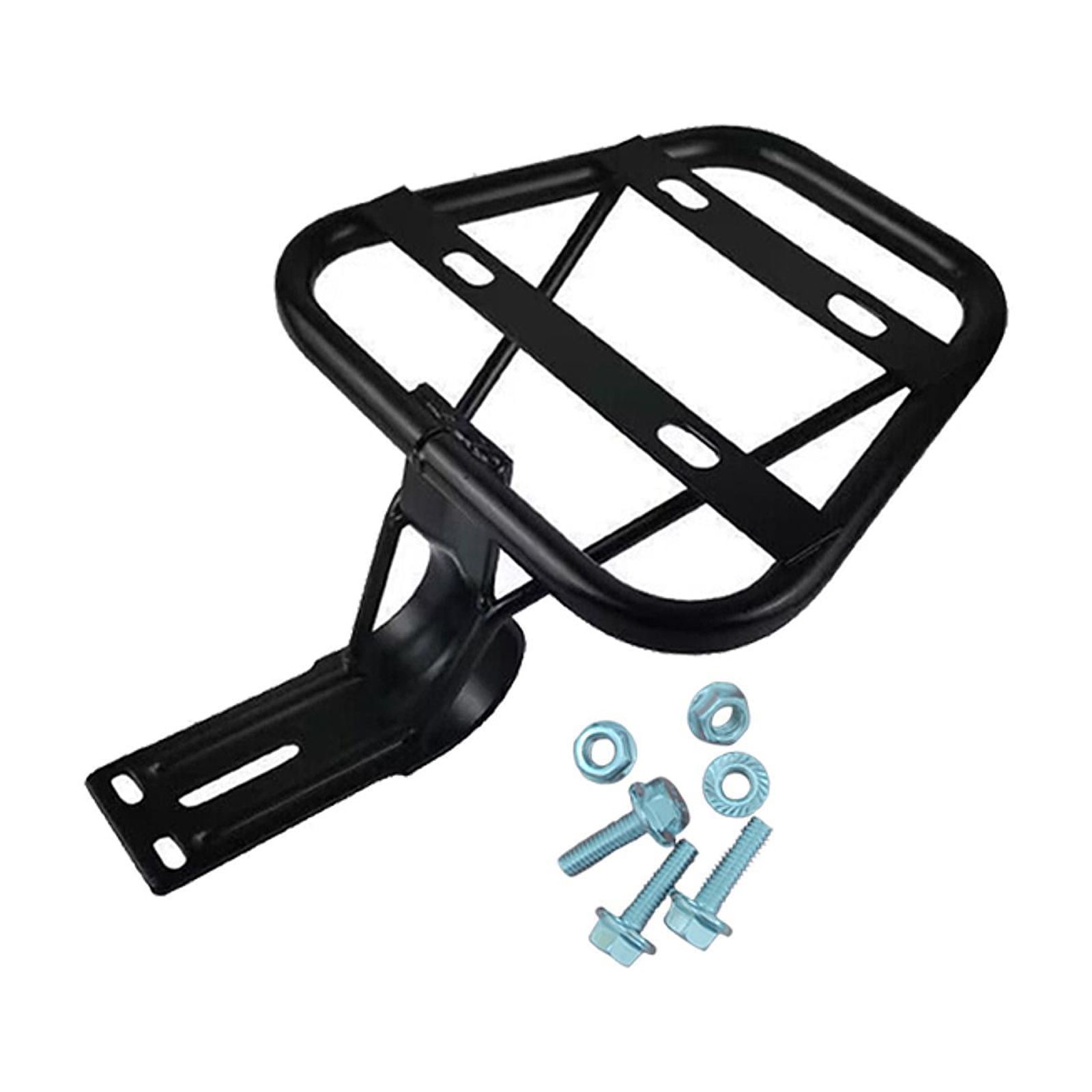 Magideal - Portaequipajes Trasero Para Bicicleta Eléctrica Con Estructura De Hierro Resistente Y Durable Soporte De Carga Fuerte Y Almacenamiento Práctico Fácil Portaequipaje Trasero Con Tornillo