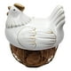 thumbnail image 2 of Gallina Decorativa Porta Huevos Cesta De Huevos Blanca, 2 of 7