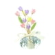 thumbnail image 4 of Adorno De Cristal Con Forma De Flor Para Coche, Accesorio Interior Para Balcón, Escritorio, Flor, 4 of 5