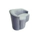 thumbnail image 2 of Sofa Curvo Felpa Gris Claro, 2 of 3