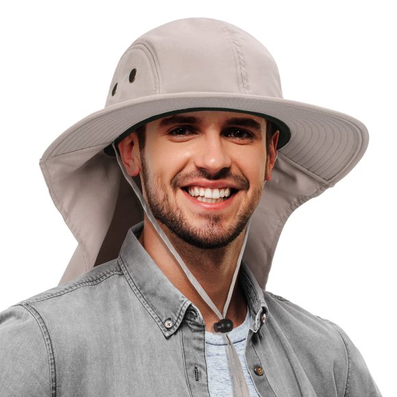 Sombrero Tirrinia con Ala Ancha y Protección para el Cuello para Actividades al Aire Libre