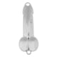 thumbnail image 2 of lentejuelas de pesca se?uelo cuchara se?uelo metal cebo spinner se?uelo crankbait plata 43g, 2 of 5
