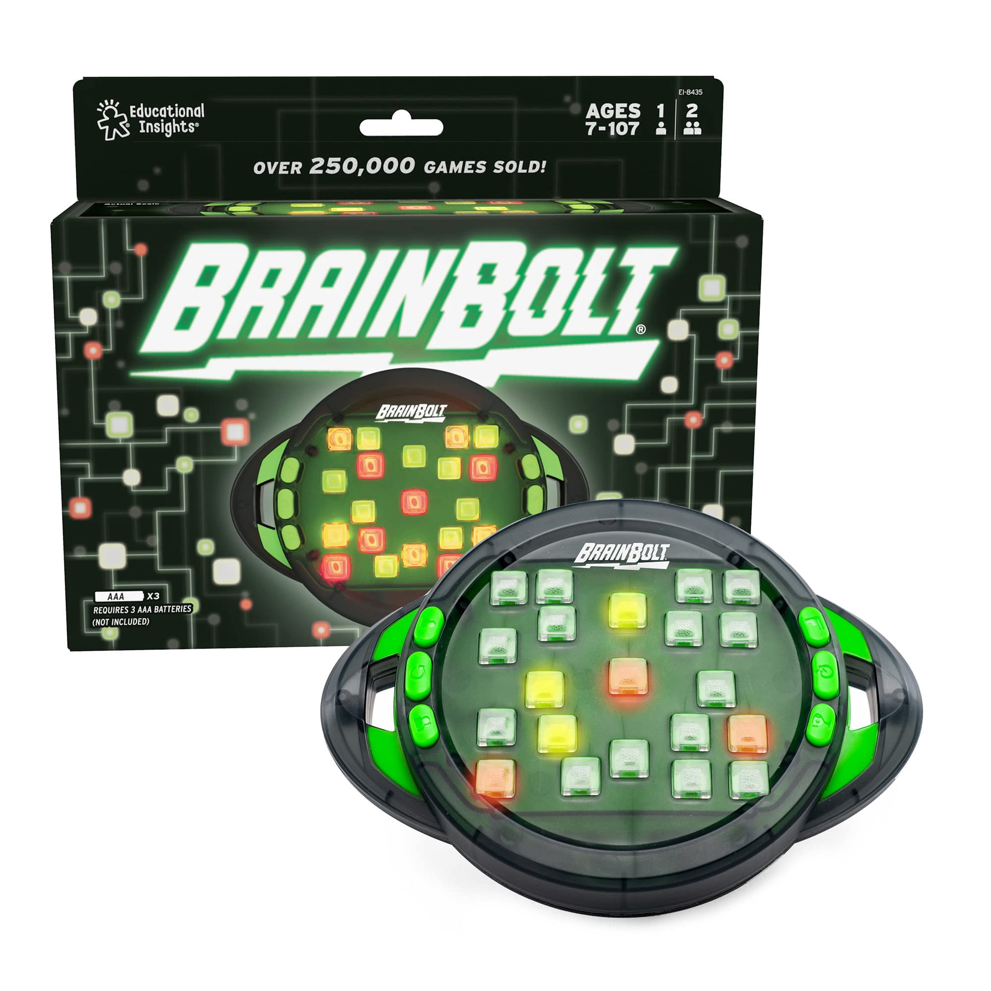 Juego De Memoria Educational Insights Brainbolt Con Luces Y Sonidos