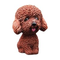 Magideal - Adornos Para Salpicadero De Coche, Juguetes, Accesorios Interiores Automotrices, Decoración Portátil De Alta Emulación Para Coche, Perro Asintiendo Co Marrón