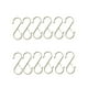 thumbnail image 5 of Ganchos en forma de S de Metal para colgar, 12 Uds., 3,6 pulgadas, resistentes al óxido, multiusos con hebilla, ganchos para armario, perchas, sombrer Plata, 5 of 5