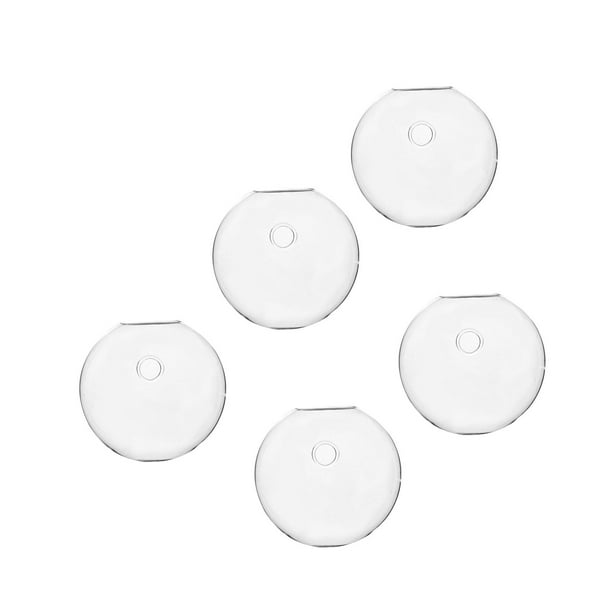 5 piezas de jarrón hidropónico de terrario de flores, decoración pequeña, jarrón con gancho, ganchos de pared, macetero para cafetería, baño, sala de 10cm