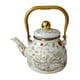 thumbnail image 3 of Tetera de esmalte con colador extraíble para infusión de té de hojas sueltas, tetera para café, leche, jarra de agua para acampar, adecuada para el ho pájaros, 3 of 5