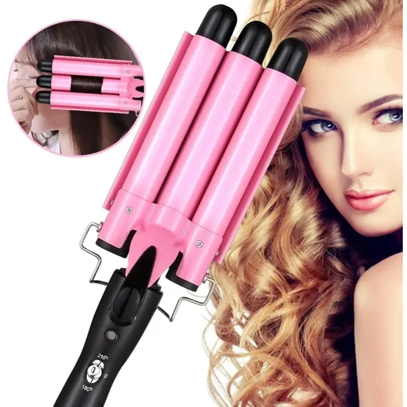 Ondulador Rizador Profesional Rosa Gemei GM1956 Cabezal Cerámico 2.5 cm 220V