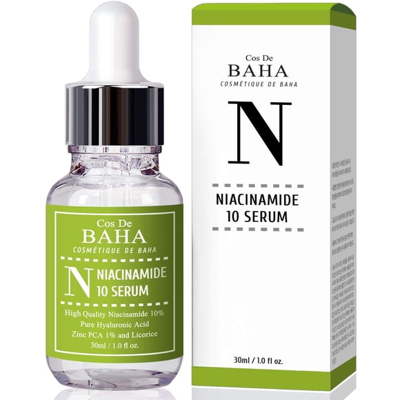 Sérum Cos De BAHA Niacinamida 10% + Zinc PCA 1% para rostro 30 ml