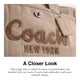 thumbnail image 4 of Bolso Coach Cargo de lona natural oscura y piel, 4 of 6