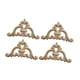 thumbnail image 4 of Apliques De Madera De 4 Piezas Talladas Aplicadas De Madera Para El Estilo De Decoración De Vestuario De Armario A, 4 of 5