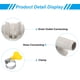thumbnail image 4 of Conector de manguera de drenaje de aire acondicionado de 25 mm Uxcell, 4 piezas conector de drenaje universal con abrazadera, estilo blanco 4, 4 of 5