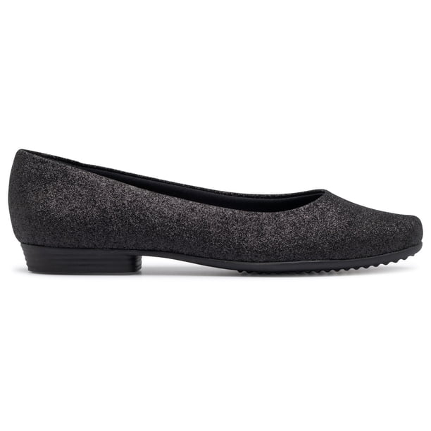 Zapato Mujer Negro Raquel Glitter Piccadilly