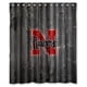 thumbnail image 1 of Cortina de ducha de los Nebraska Cornhuskers, juego de cortina de baño con ganchos, tamaño 60 x 72 pulgadas, 1 of 3