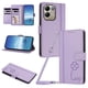 thumbnail image 1 of Funda Cartera Trébol para Xiaomi Redmi 17 4G/5G con Ranuras Tarjetas y Carga Inalámbrica Morado claro, 1 of 6