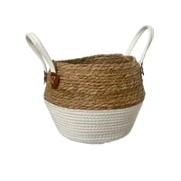 Oem - Macetero Cesto Canasto Maceta De Mimbre 24X34Cm