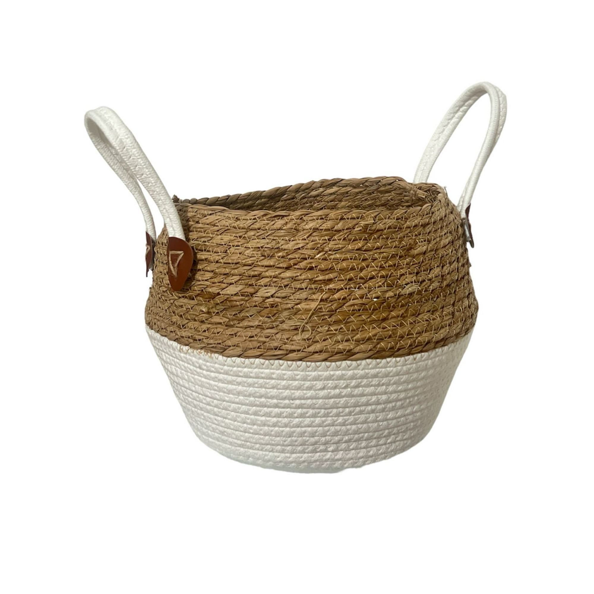 Oem - Macetero Cesto Canasto Maceta De Mimbre 24x34cm