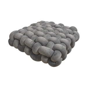 Bothyi - Cojín Decorativo, Almohada Suave, Almohada Con Nudo Para Escritorio, Vacaciones, Dormitorio, Gris Claro