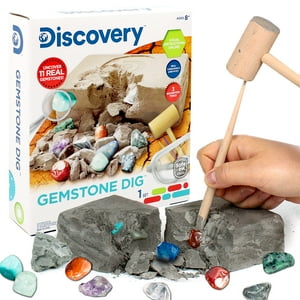 Kit Científico Discovery Kids Gemstone Dig Con 11 Gemas Reales