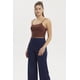 thumbnail image 2 of Polera Peto Mujer Crop Rib Café, 2 of 4