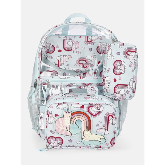 Mochila Wonder Nation Caticorn de 17 in con funda para laptop