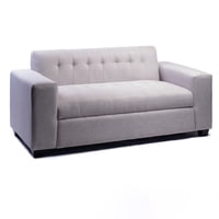 Muebles New - Sofa Tres Cuerpos Gris Lino