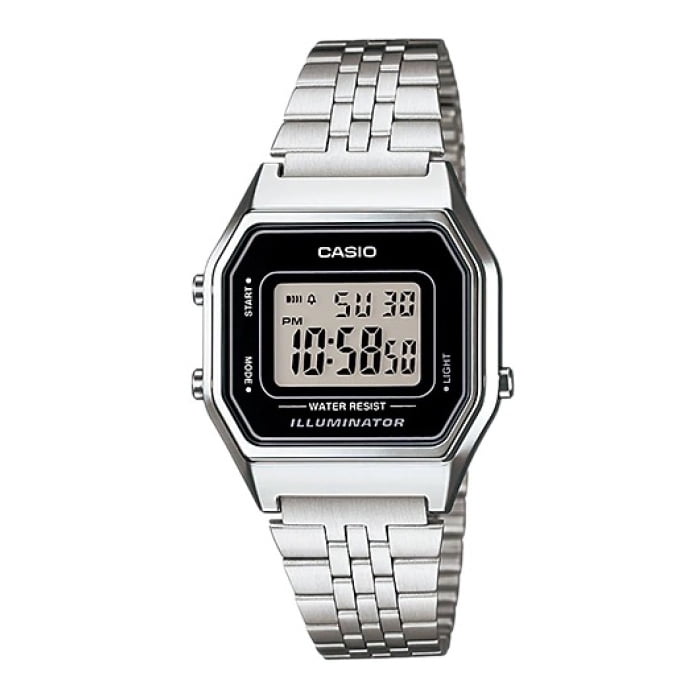 Reloj Digital Plateado Casio La-680wa-1