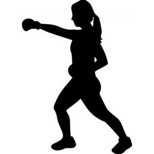 Rienda Libre Graphics - Decomural Female Boxer Boxing Sports Ws-32789