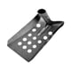 thumbnail image 3 of Pala De Tamizado De Metal, Herramienta De Limpieza De Alcantarillado Resistente Para Acampar, Patio Trasero Al Aire Libre, 23,5x15x13,5 Cm, Cuadrada, 3 of 5