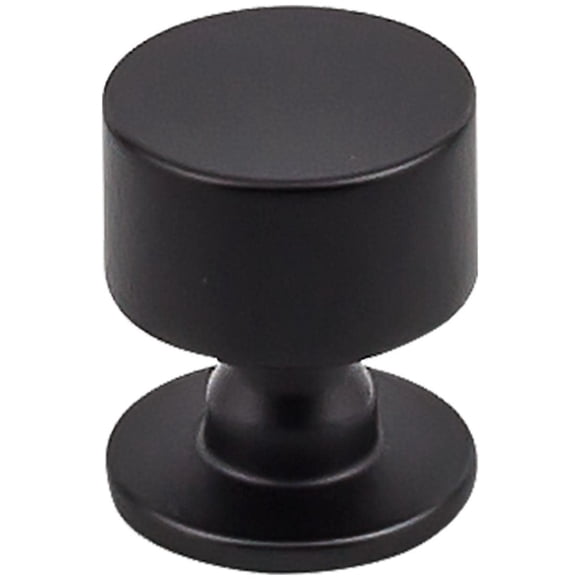 Perilla Top Knobs TK821BLK Colección Serene 29 mm negro mate